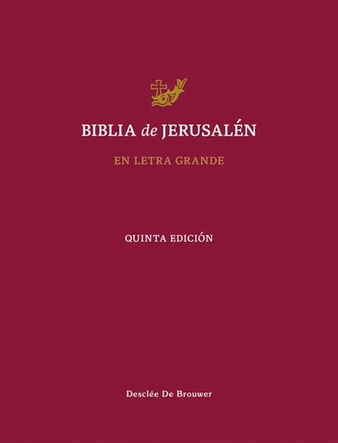 Libro Biblia Letra Grande Jerusalen 5âªedicion, De Aa.vv. Editorial Desclee De Brouwer