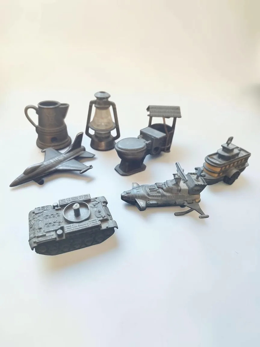 Sacapuntas Vintage Lote 8 Avion Barco Tanque Farol Hong Kong