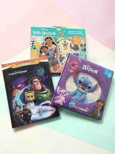 Pack Disney Lightyear Y Stitch 3 Libros Infantiles