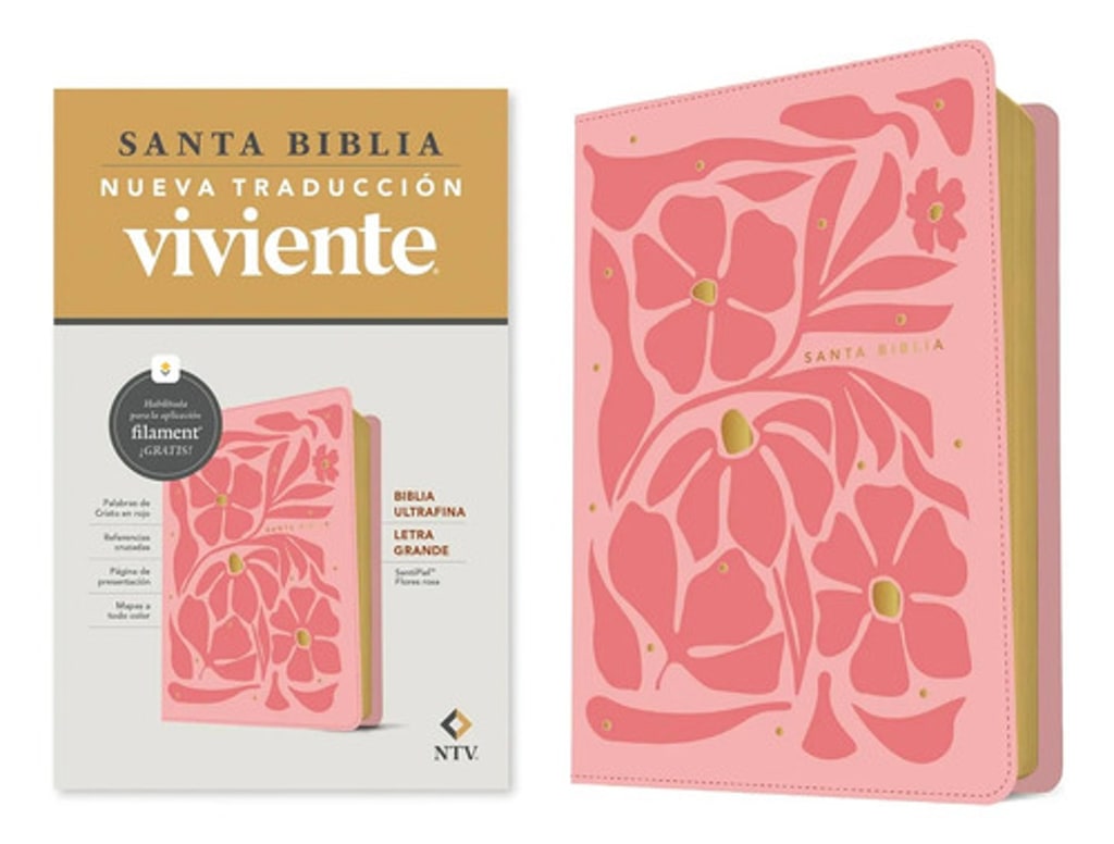 Biblia Ntv Ultrafina Letra Grande Filament Sentipiel Rosa