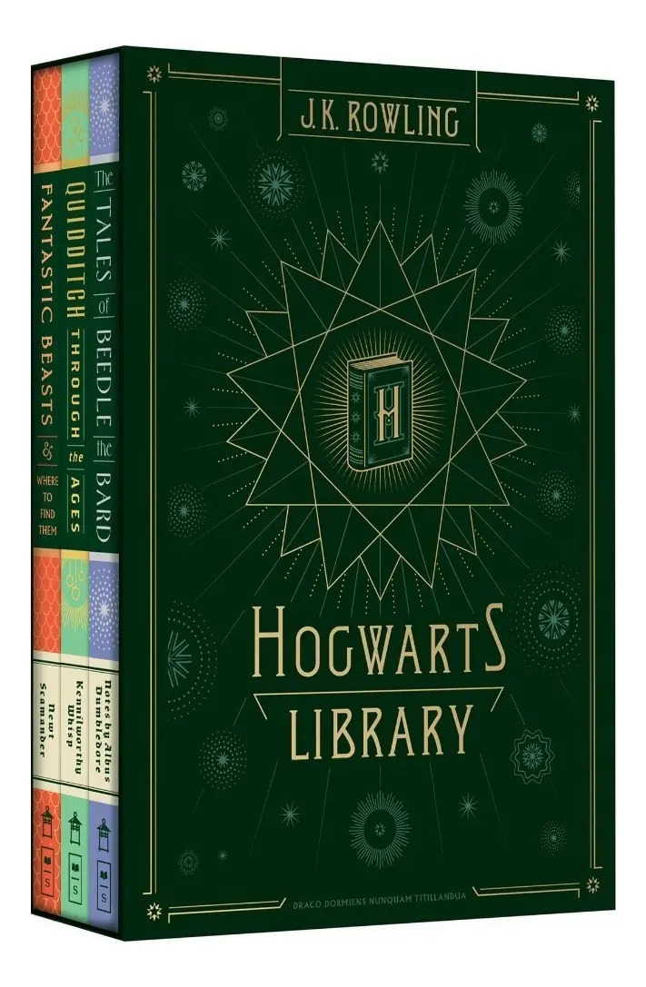Cofre Harry Potter Library Hogwarts Ingles Premium