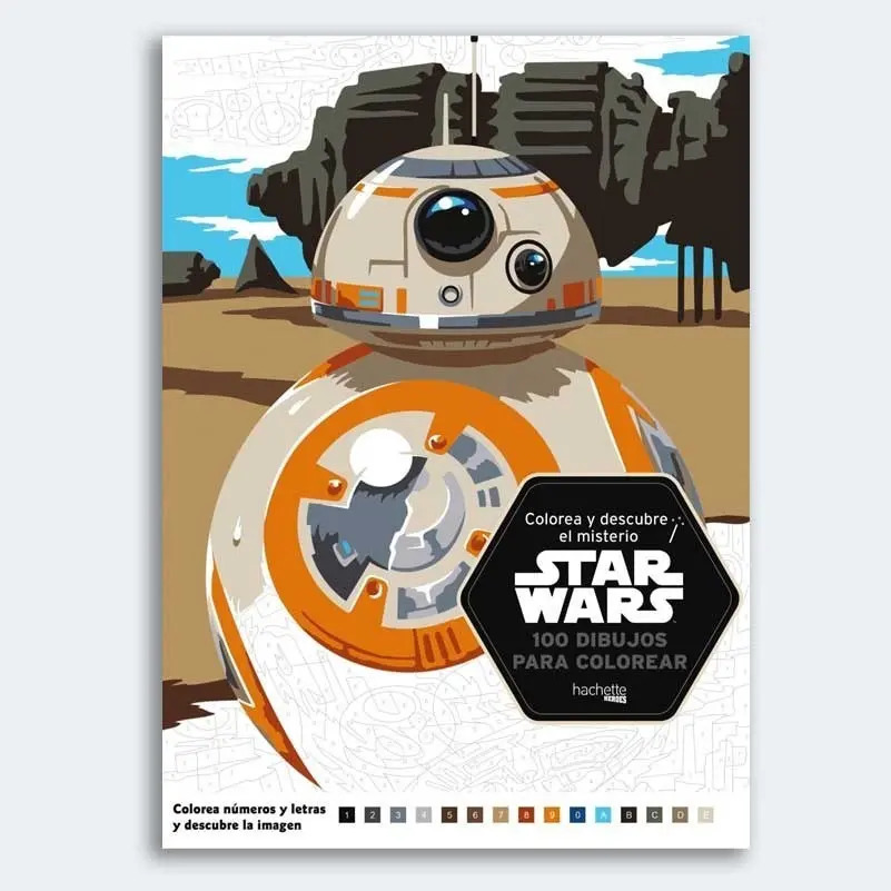Libro - Colorea Y Descubre Star Wars: 100 Dibujos Para Color