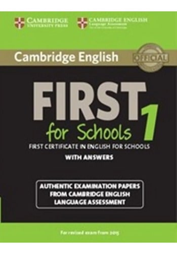Cambridge English First For Schools 1 (2015) Student's Book