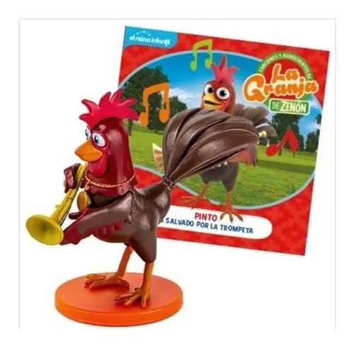 Audiocuentos Granja De Zenon Libro + Figura N°11 Gallo Pinto