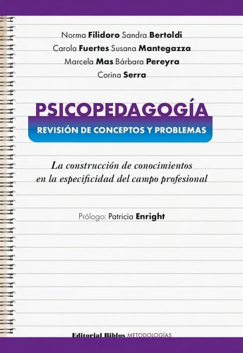 Psicopedagogía: Revisión De Conceptos Y Problemas - Filidoro