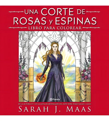 Libro Para Colorear Una Corte De Espinas Y Rosas - Sara Maas
