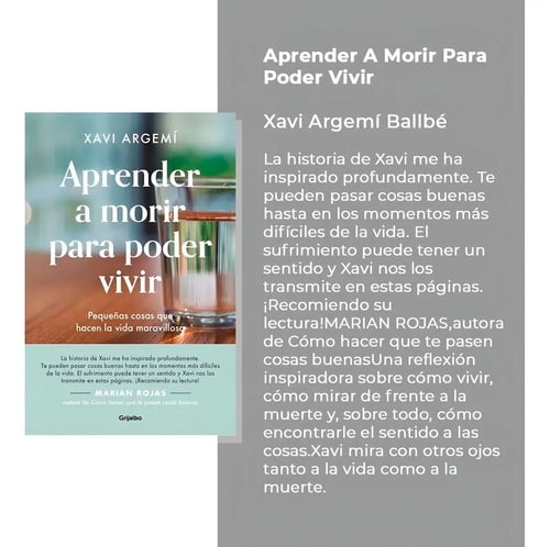 Libro Aprender A Morir Para Poder Vivir - Argemã­ Ballbã©...