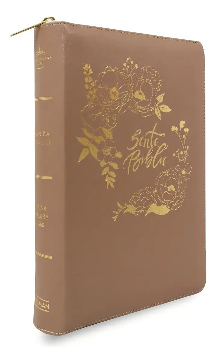 Biblia Rvr1960 Letra Gigante Manual Simil Piel Rosa Perla