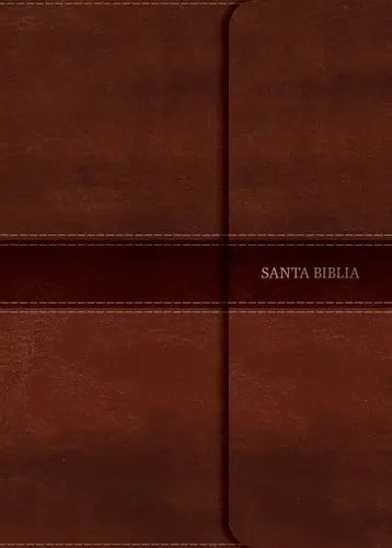 Biblia Letra Súper Gigante Nvi Imit Piel Marrón, Solapa/imán