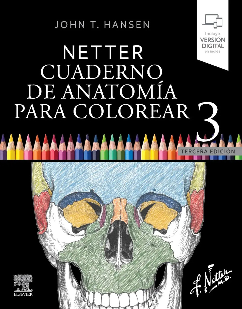 Netter. Cuaderno De Anatomía Para Colorear: 2ª Ed