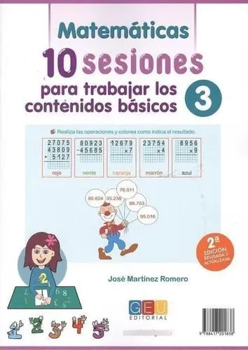 10 Sesiones Para Trabajar Los Contenidos Bãâ¡sicos. Cuaderno 3, De Martínez Romero, José. Editorial Geu, Tapa Blanda En Español