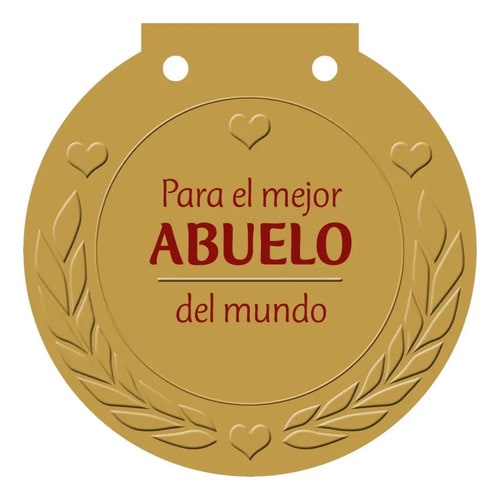 Libro Medalla: Para El Mejor Abuelo Del Mundo