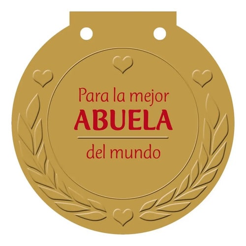 Libro Medalla: Para La Mejor Abuela Del Mundo