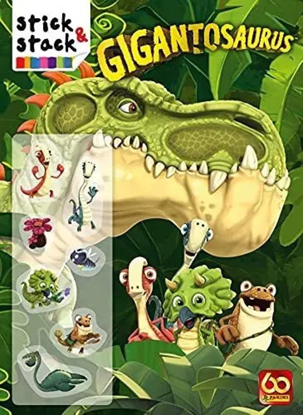 Gigantosaurus Stick & Stack  Dinosaurios Stickers Removibles