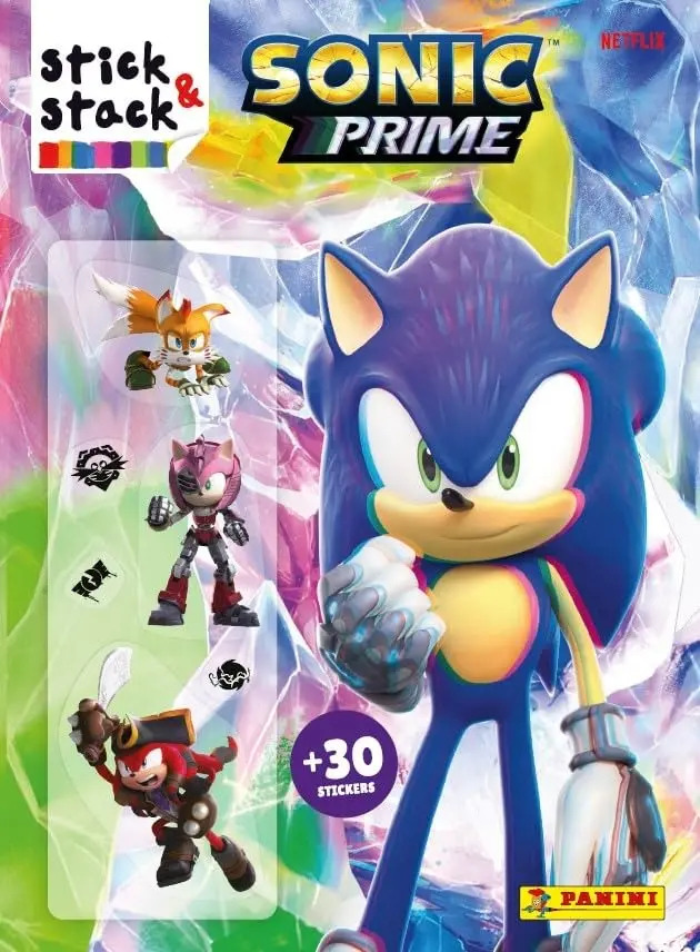 Stick Stack Sonic Prime Pegatinas Removibles Panini