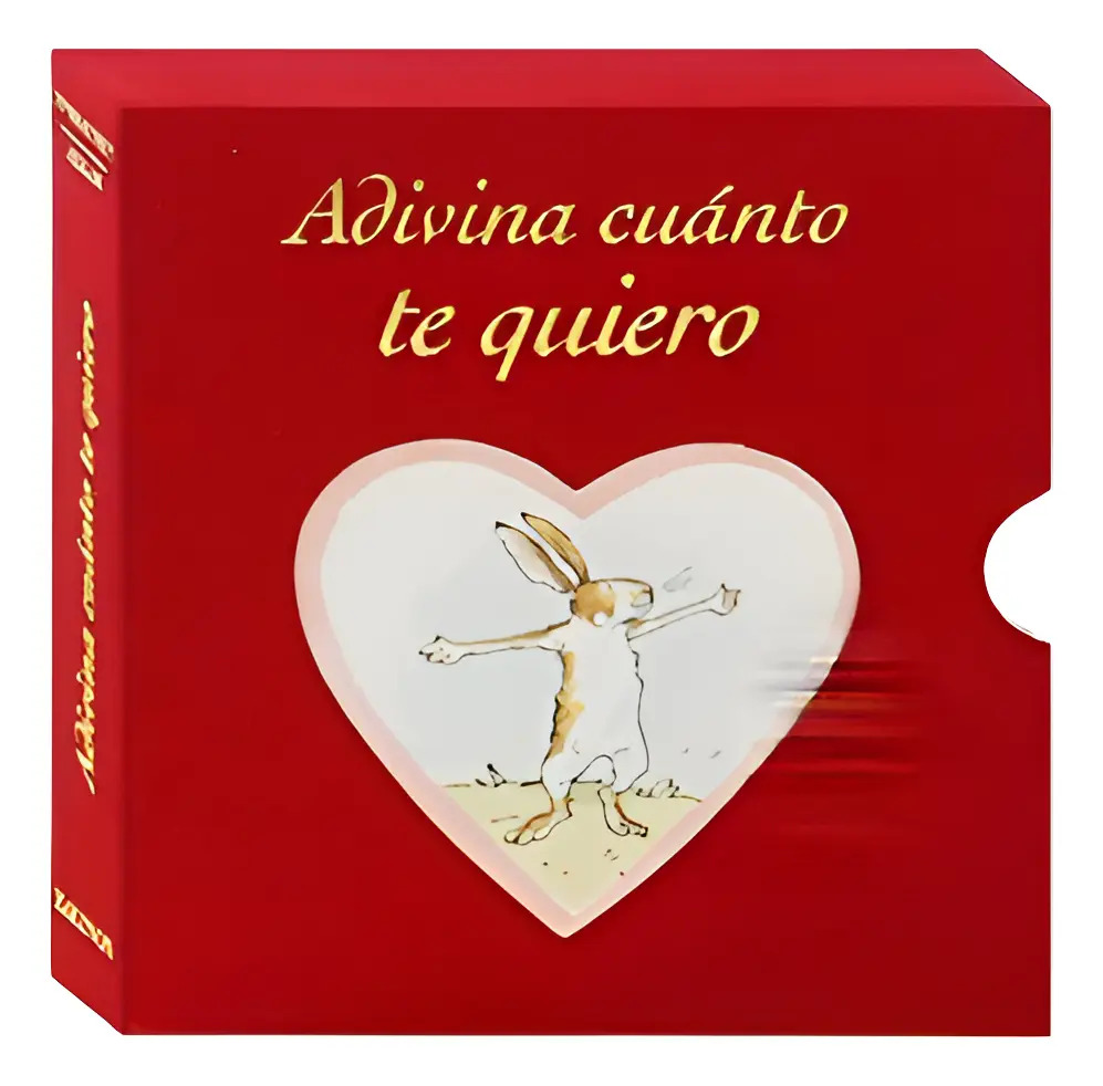 Adivina Cuanto Te Quiero Desplegable Mini Caja Roja Estuche