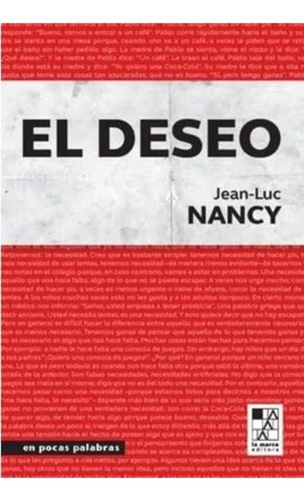 El Deseo Jean-luc Nancy Filosofía Contemporánea