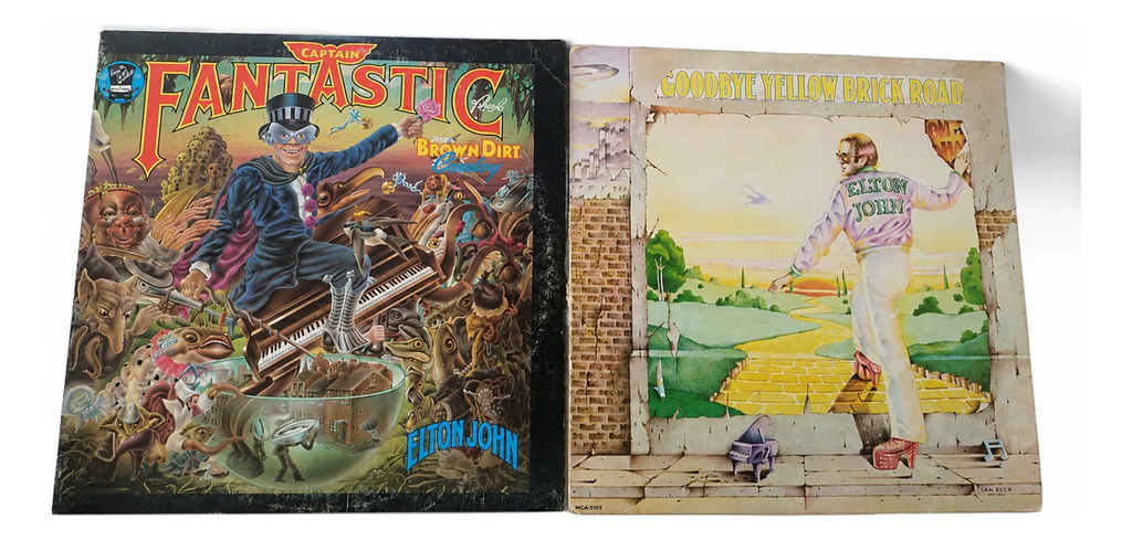 Elton John Vinilos Captain Fantastic Goodbye Yellow Brick Lp Estándar