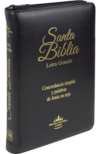 Biblia Rvr1960 Concordancia Manual Con Cierre Negro