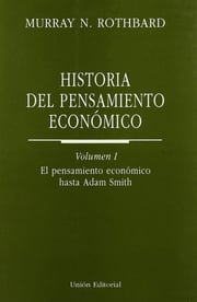 Portada de Historia Del Pensamiento Económico, Vol. I Murray N Rothbard