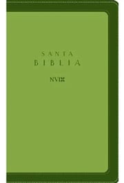 Portada de Biblia Nvi Ultrafina Tapa Piel Azul Nueva Versión