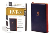 Portada de Santa Biblia Letra Super Gigante Comfort Print Azul