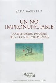 Portada de Un No Impronunciable - Vasallo Sara