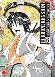 Portada de Rurouni Kenshin: La Epopeya Del Guerrero Samurái 6, De Nobuhiro Watsuki. Editorial Panini Comics, Tapa Blanda En Español