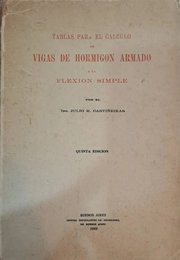 Portada de Libro Vigas De Hormigón Armado Flexión Simple Ing Castiñeira