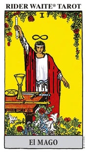 Portada de Raider Waite Tarot  Amarillo - El Mago