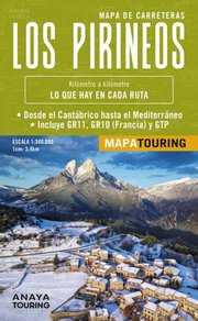 Portada de Mapa De Los Pirineos 1:340.000 -desplegable Anaya Touring