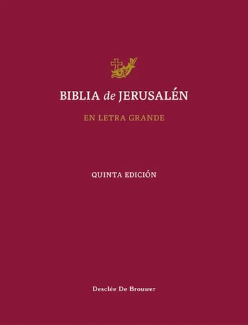 Portada de Libro Biblia Letra Grande Jerusalen 5âªedicion, De Aa.vv. Editorial Desclee De Brouwer