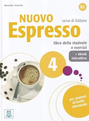 Portada de Nuovo Espresso 4 Libro Studente Ejercicios Curso Italiano