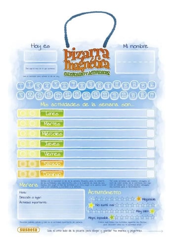 Portada de Pizarra Calendario Magnética Organización Niños Juego