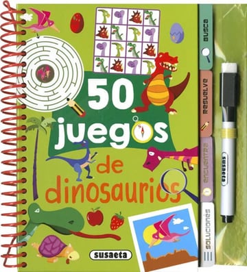 Portada de 50 Juegos De Dinosaurios - Dibujator