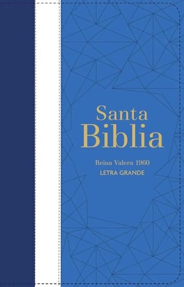 Portada de Biblia Rvr 1960 Letra Grande Con Cierre - Tricolor