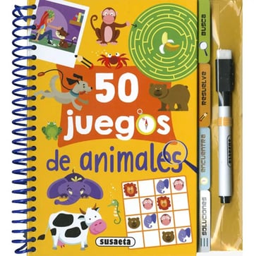 Portada de Libro 50 Juegos De Animales, De Dibujator, Vol. 1. Editorial Susaeta Ediciones S.a., Tapa Dura (2024)