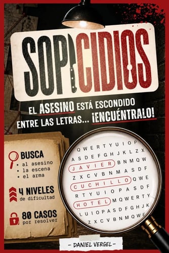 Portada de Sopicidios 80 Crímenes En Sopas De Letras - Vergel