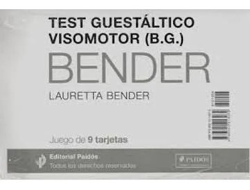 Portada de Test Guestaltico Visomotor-juego Tarjeta Bender Nv
