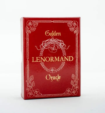 Portada de Golden Lenormand Oracle Oráculo Tarot Oro