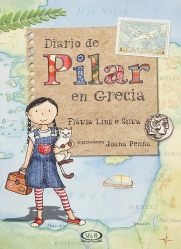 Portada de Libro - Diario De Pilar En Grecia - Flávia Lins E Silva