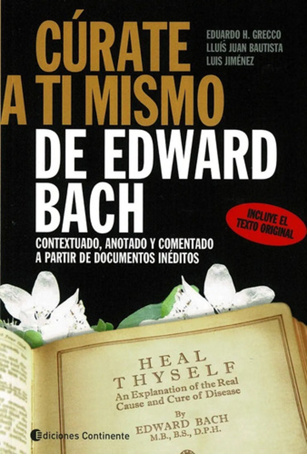 Portada de Libro - Cúrate A Ti Mismo - Edward Bach