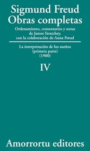 Portada de Libro Obras Completas  Freud Tomo 4 Interpretacion Sueños 