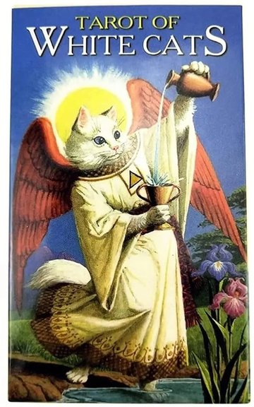 Portada de Tarot De Los Gatos Blancos (78 Cartas + Libro) (estuche)