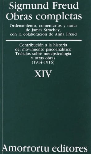Portada de Libro - Obras Completas Xiv - Sigmund Freud