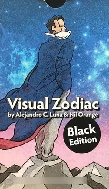 Portada de Tarot - Visual Zodiac Black Edition - Luna / Nil Orange