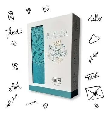 Biblia Devocional Mujer Verdadera Nbla Duotono Aqua