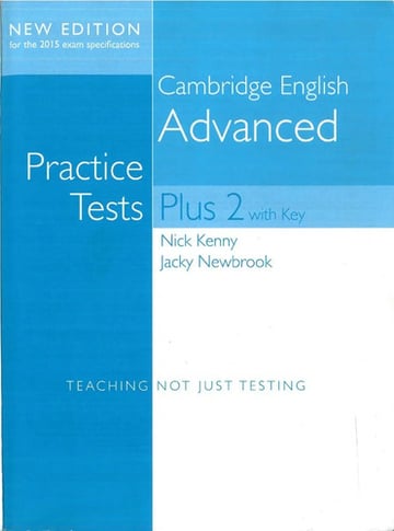Cambridge English Advanced - Practice Tests Plus 2 With Key