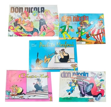 5 Revistas Comics  Don Nicola Cicuta Pochita Morfoni