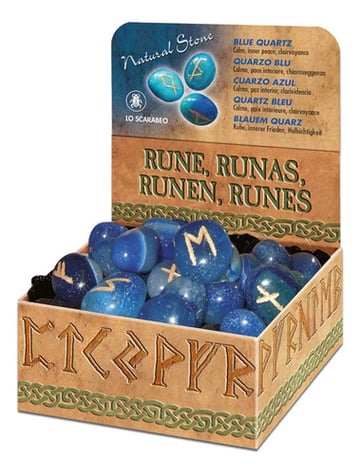 Juego De Runas De Ónix Azul